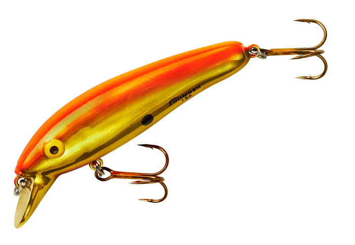 Bomber Lures B14AXCHO Long A Fishing Lure, Chartreuse Flash/Orange