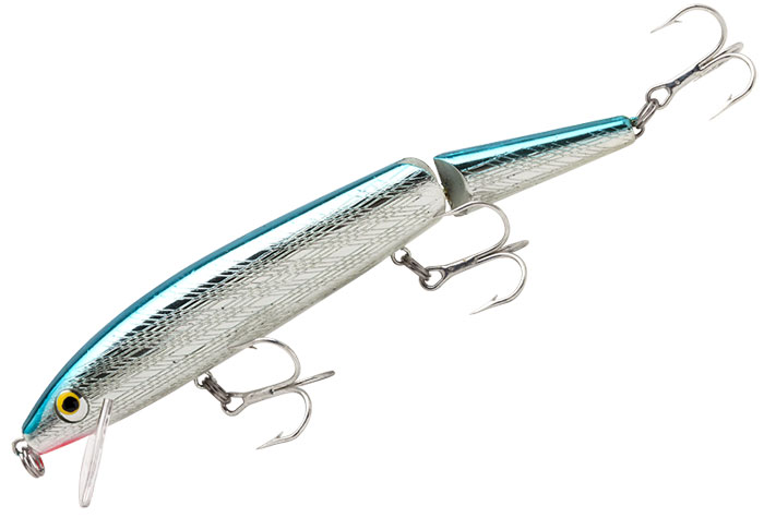 Rebel Minnow Jointed 5.5'' Silver Black 