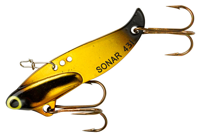 Heddon Sonar Blade Bait, 1 7/8in, 1/4 oz, Gold Shiner 